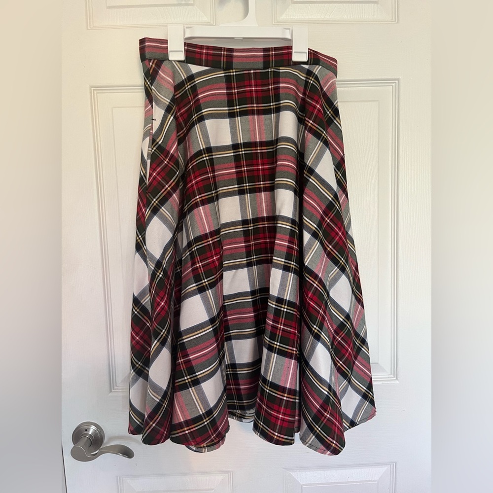 HELL BUNNY | Vintage-Style Multi-Color Plaid Skirt, Size Medium, GUC